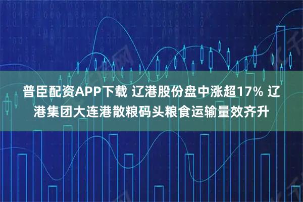 普臣配资APP下载 辽港股份盘中涨超17% 辽港集团大连港散粮码头粮食运输量效齐升